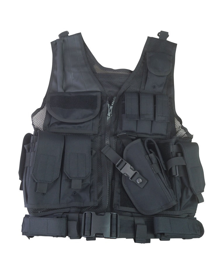 Kombat UK Cross Draw Tactical Vest - Black