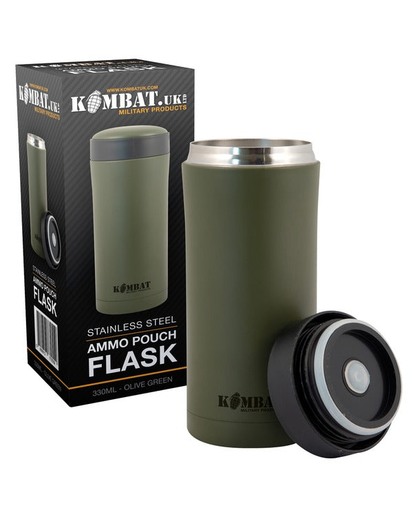 Kombat UK Ammo Pouch Flask - Olive Green