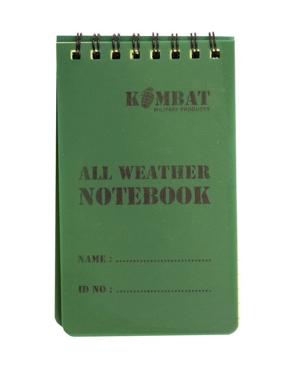 Kombat UK Mini Waterproof Notebook / with Grid lines