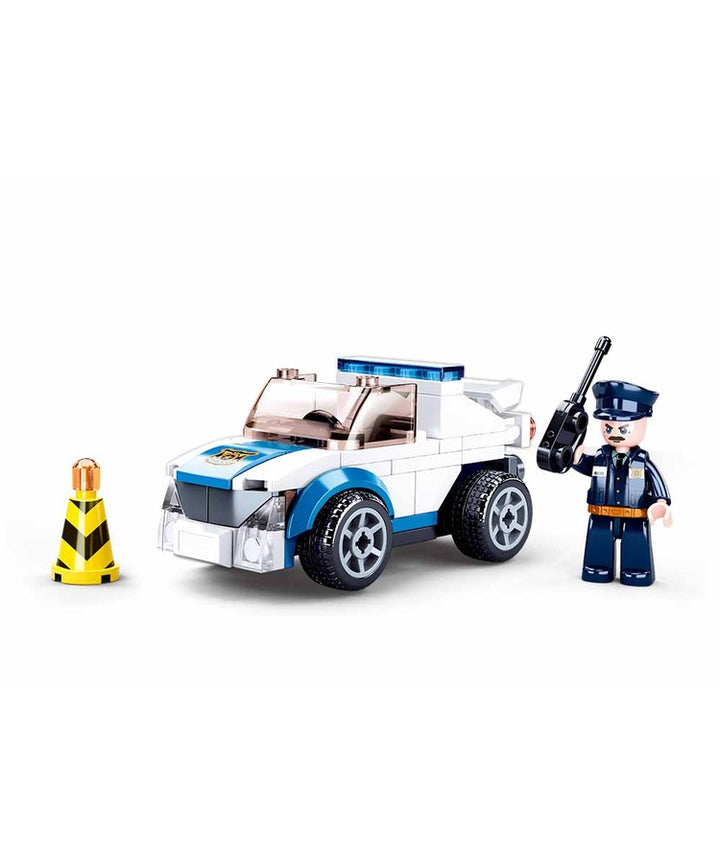 Sluban - B0824 - Pull Back police Car