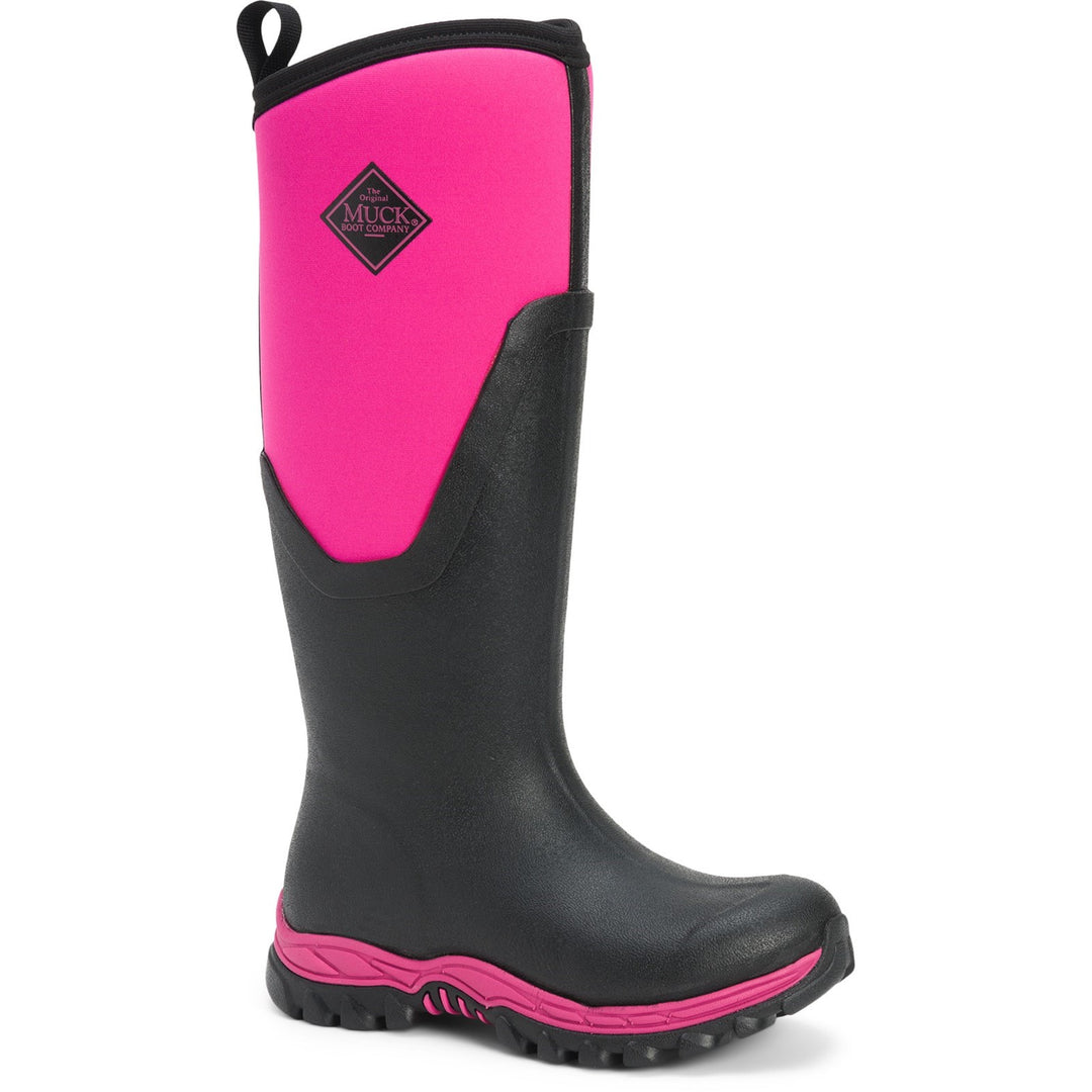 Muck Boots MB Arctic Sport II Tall Wellingtons Black Pink