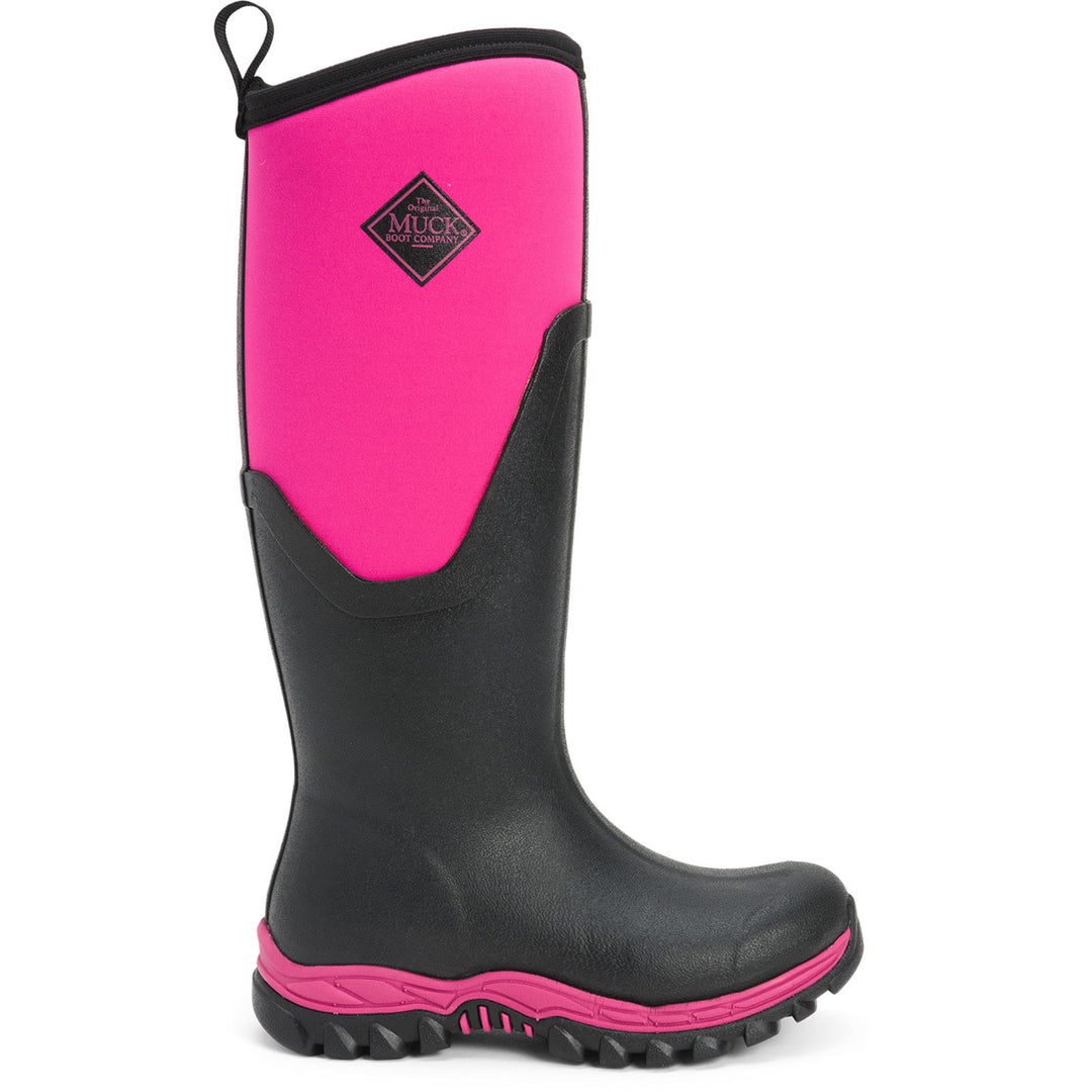 Muck Boots MB Arctic Sport II Tall Wellingtons Black Pink 3