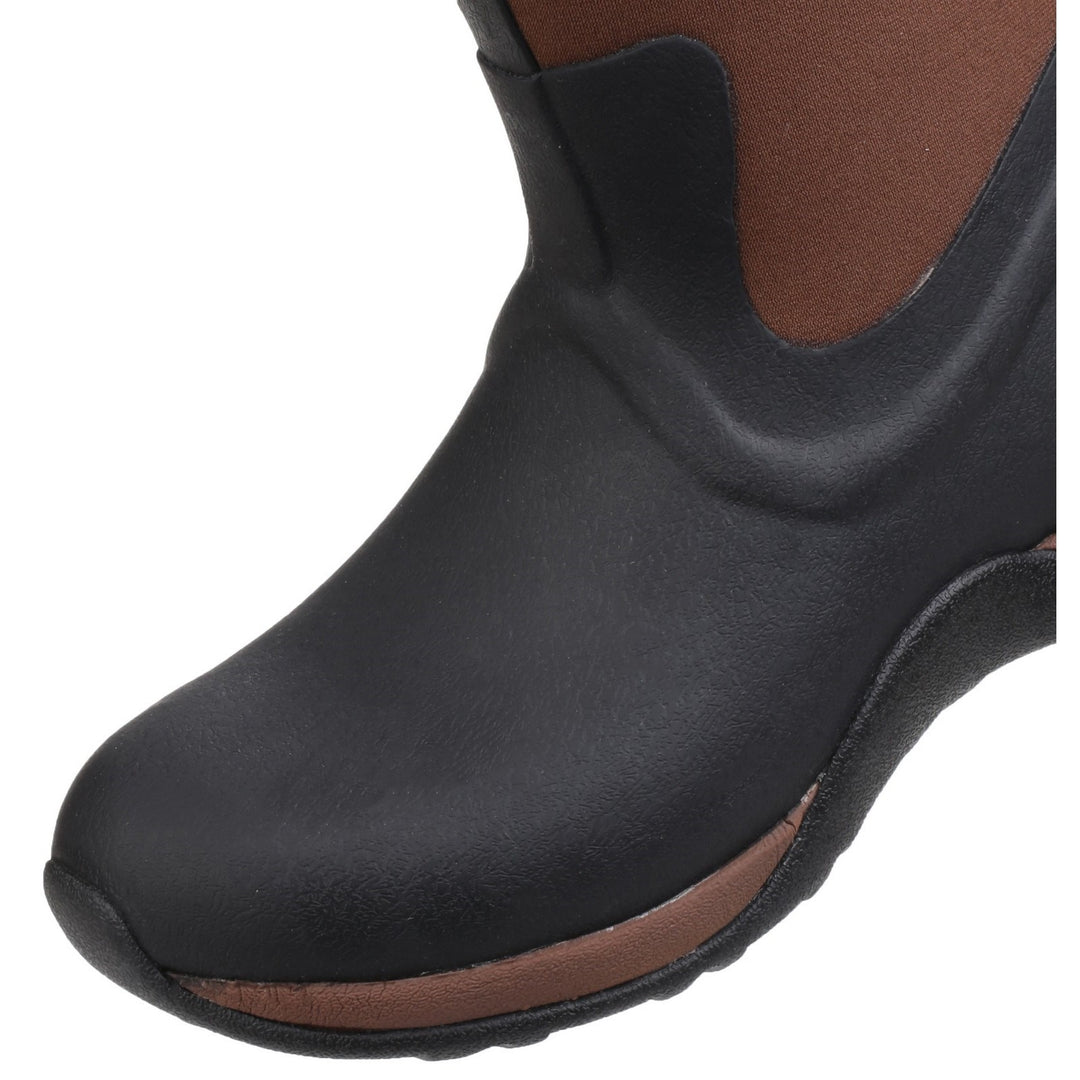 Muck Boots Arctic Adventure Pull On Wellington Boot Black Tan 3