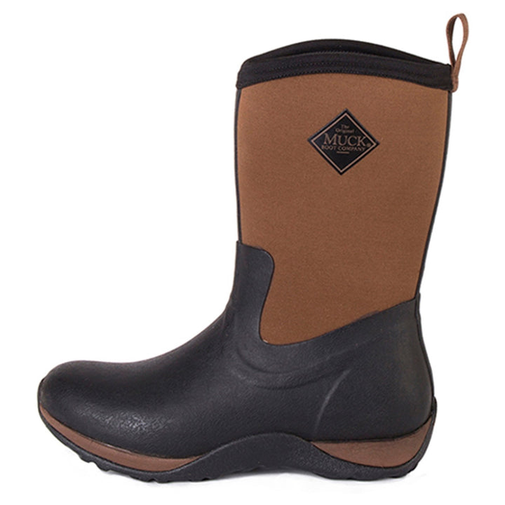 Muck Boots Arctic Weekend Pull On Wellington Boot Black Tan 3