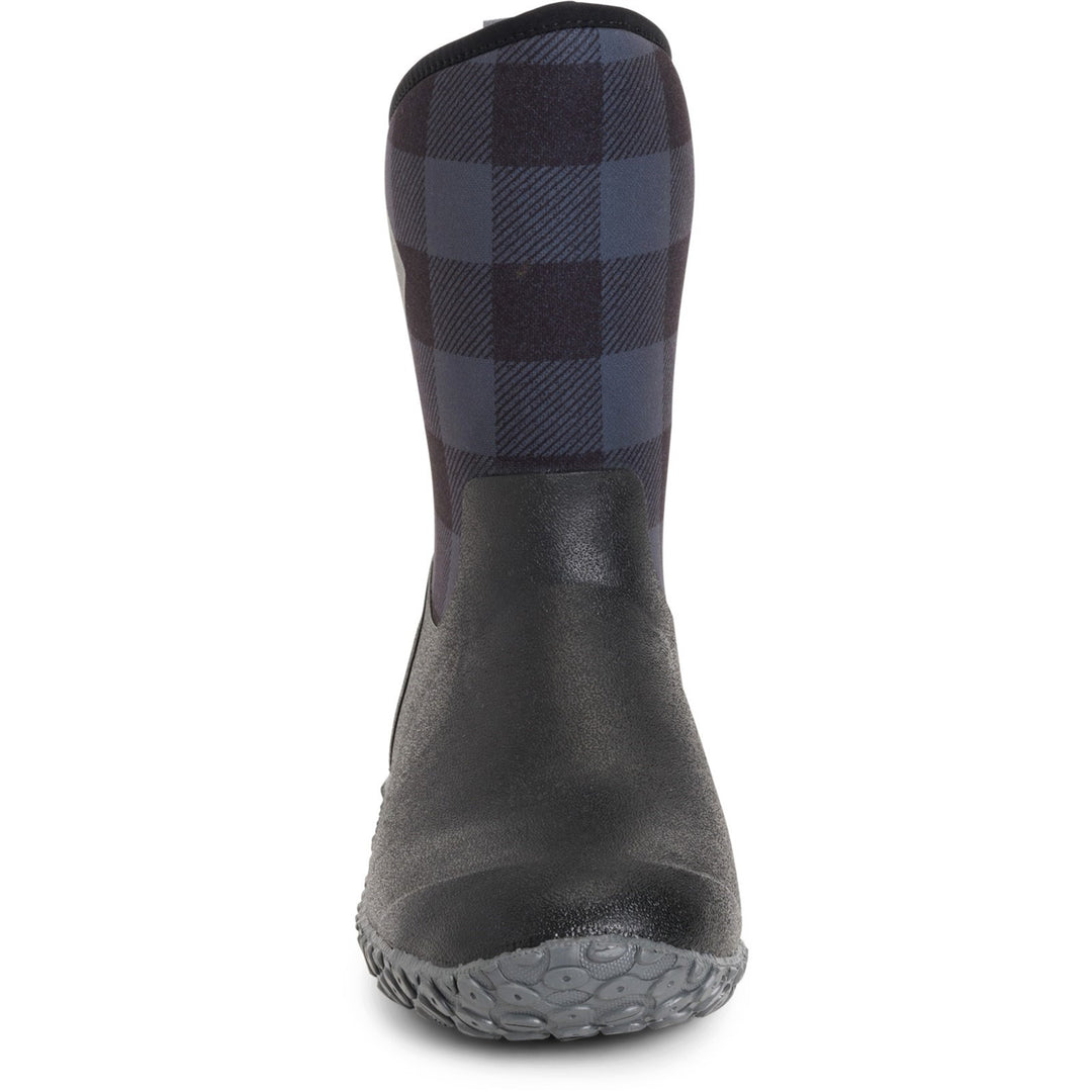 Muck Boots Muckster II Mid Wellington Black Grey Plaid 3