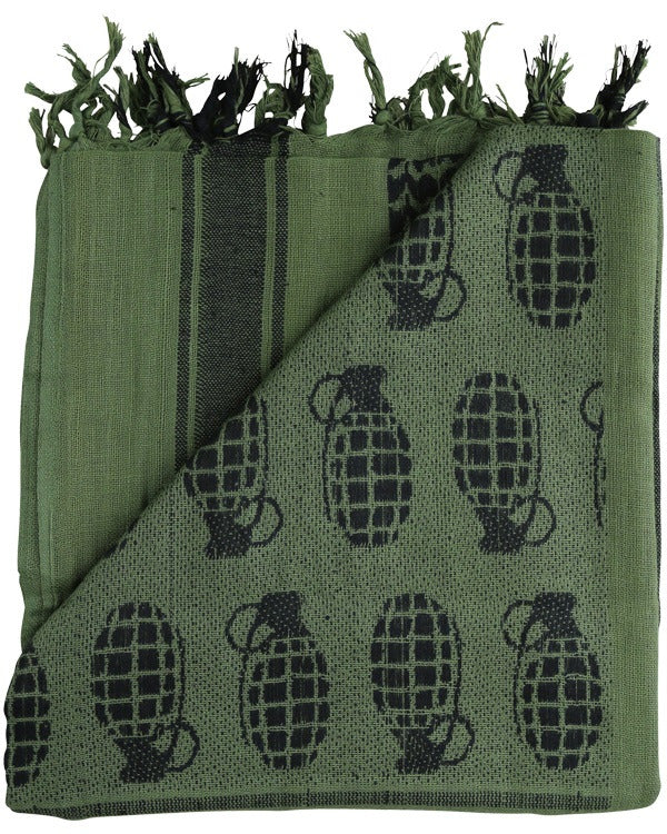 Kombat UK Grenade Shemagh - Olive Green - END OF LINE