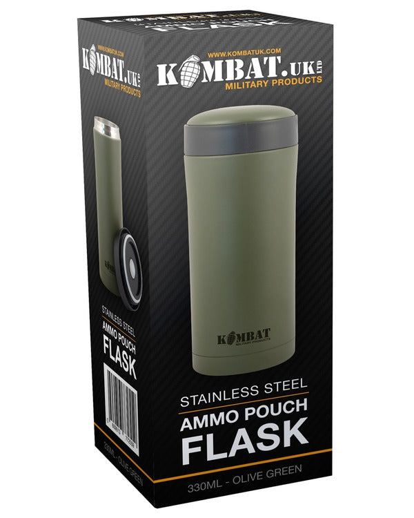 Kombat UK Ammo Pouch Flask - Olive Green