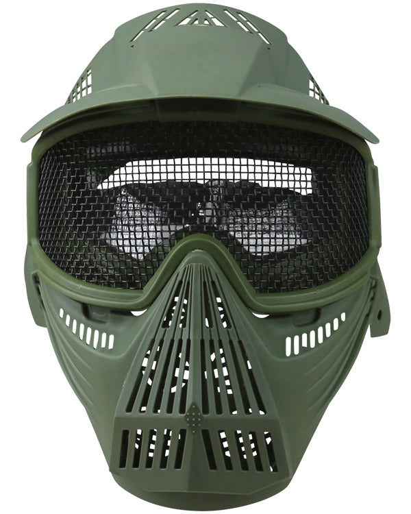 Kombat UK Full Face Mesh Mask - Olive Green