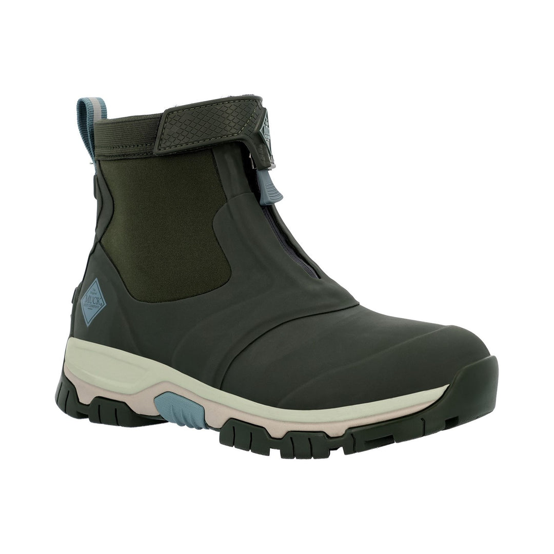 Muck Boots Apex Mid Zip Wellington Moss