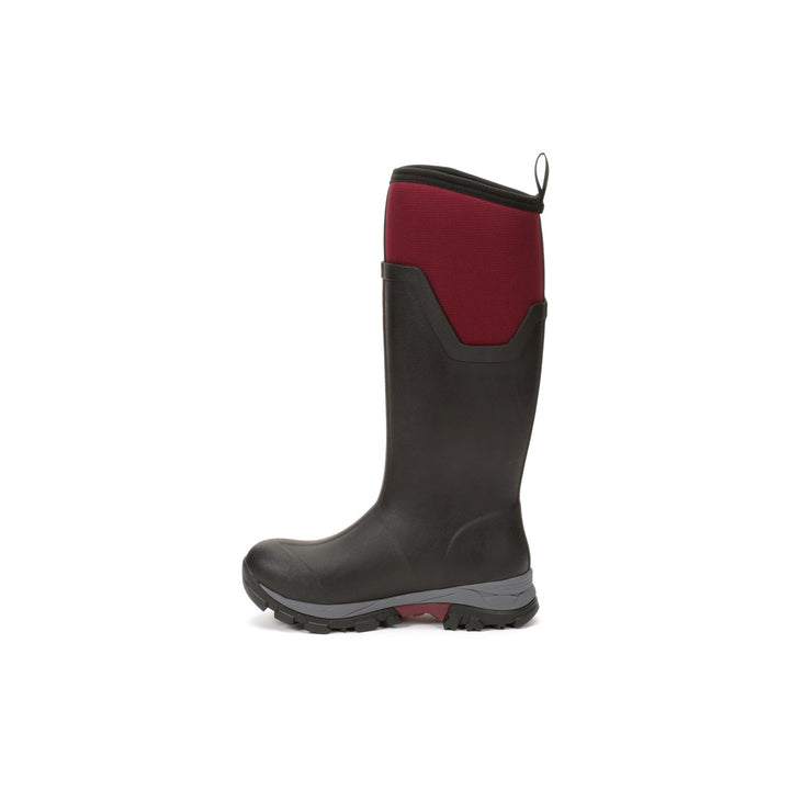 Muck Boots Arctic Ice Tall Wellingtons Black Maroon 3