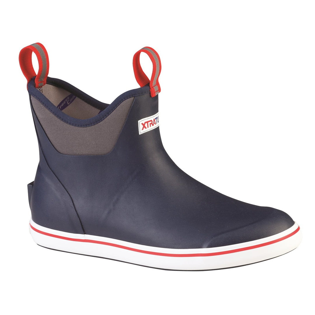 Xtratuf Ankle Deck Boot NVYRED 6