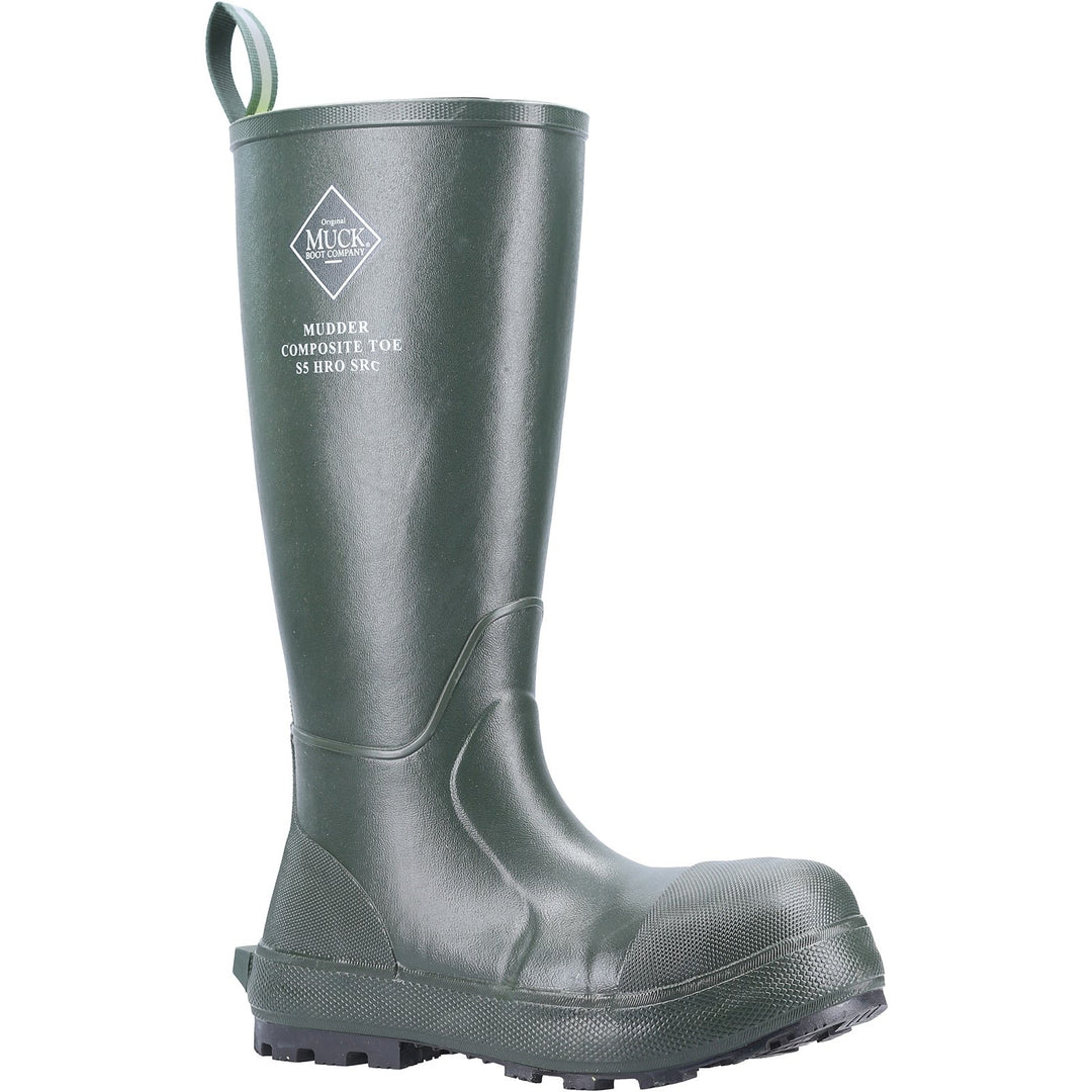 Muck Boots Mudder Tall Safety Wellington S5 Moss