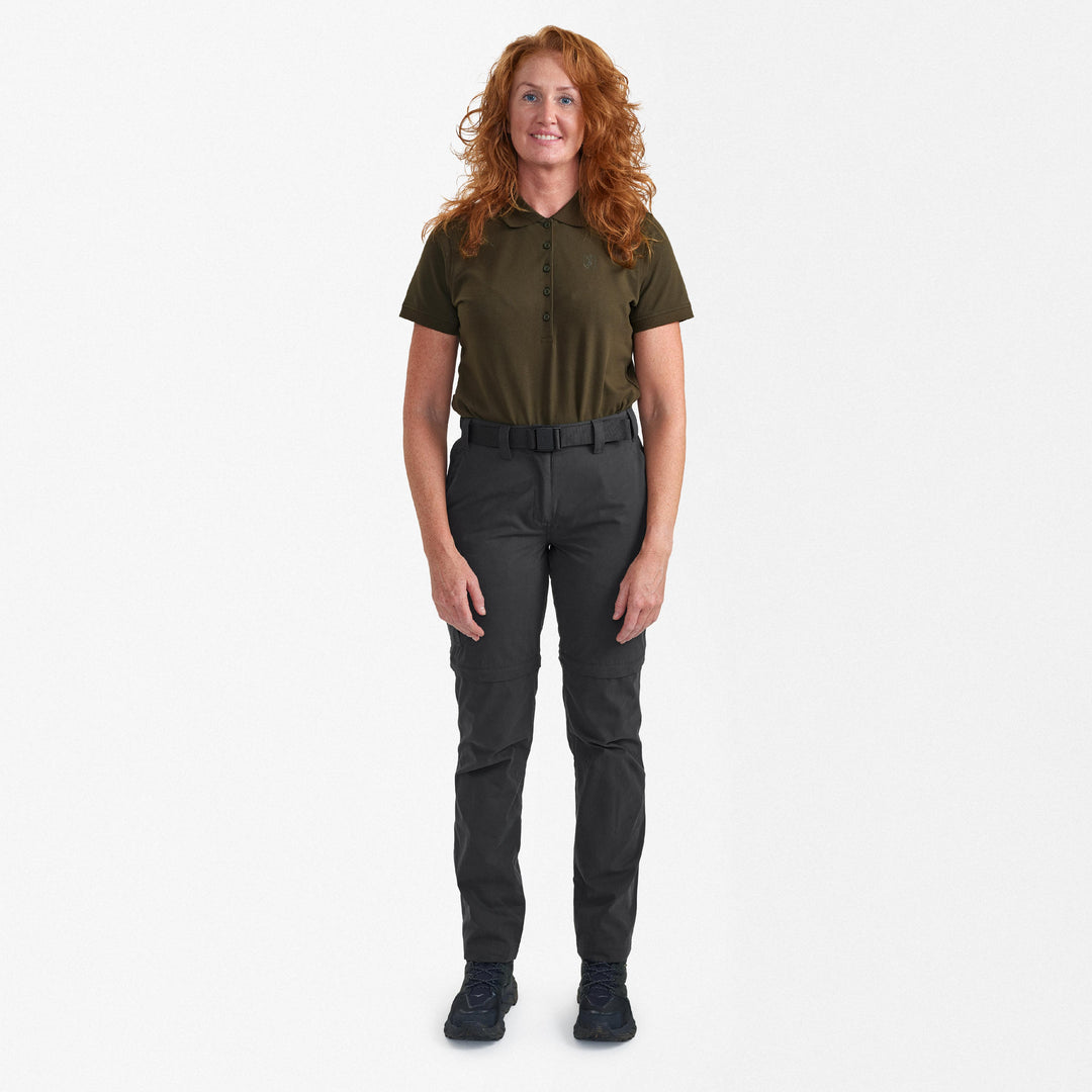 Deerhunter Lady Slogen Zip-Off Trousers Black Ink