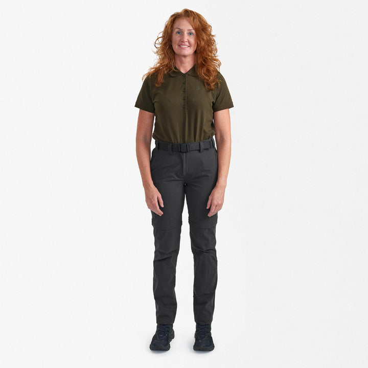 Deerhunter Lady Slogen Zip-Off Trousers Black Ink 34