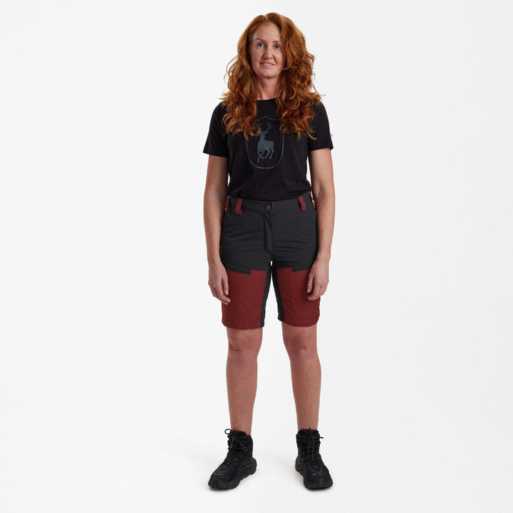 Deerhunter Lady Ann Shorts Oxblood Red 36