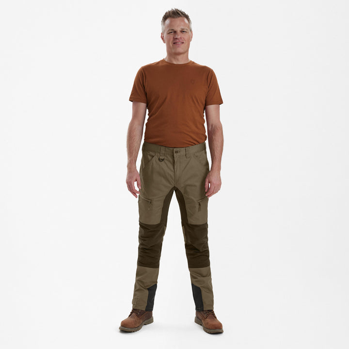 Deerhunter Rogaland Stretch Trousers with contrast Driftwood