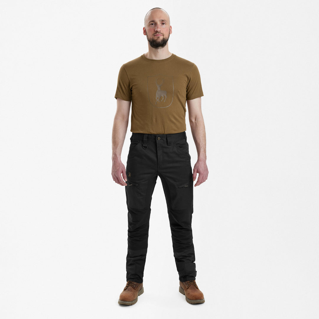 Deerhunter Rogaland Stretch Trousers with contrast Black