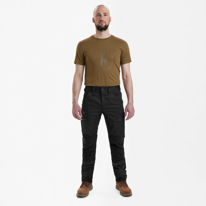 Deerhunter Rogaland Stretch Trousers with contrast Black