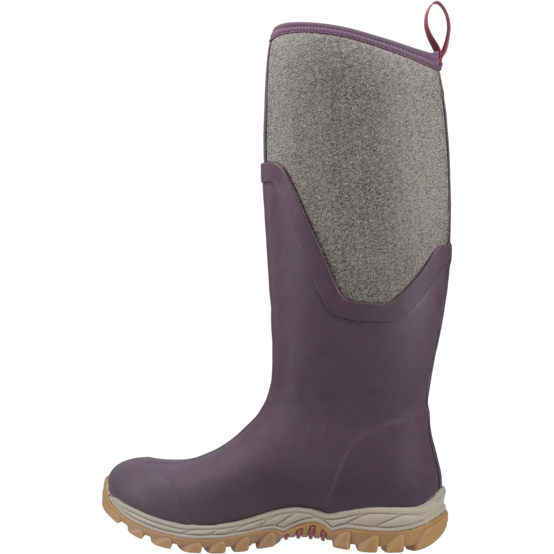 Muck Boots Arctic Sport II Tall Wellington Wine Herringbone 3