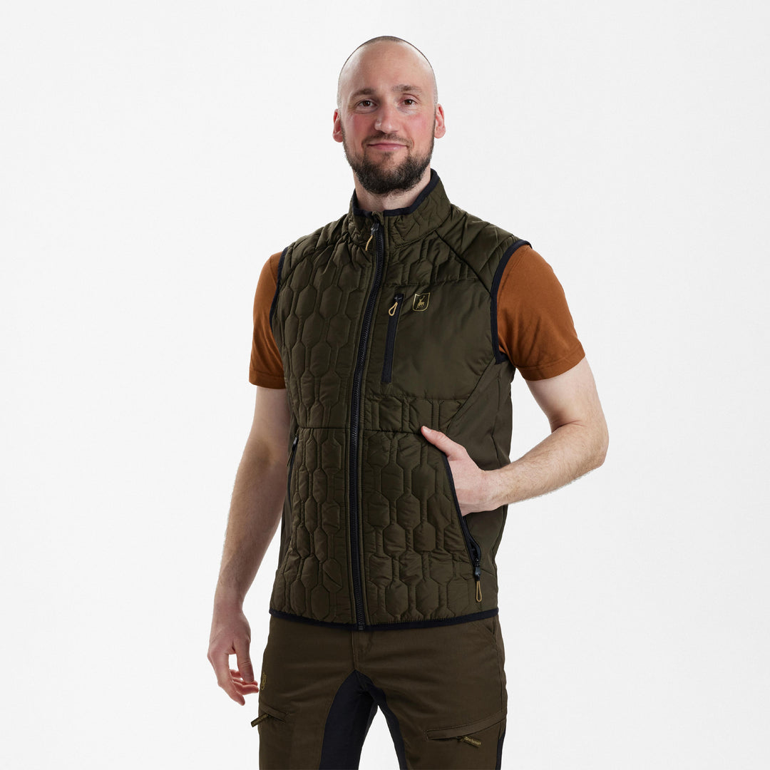 Deerhunter Mossdale Quilted Waistcoat Forest Green