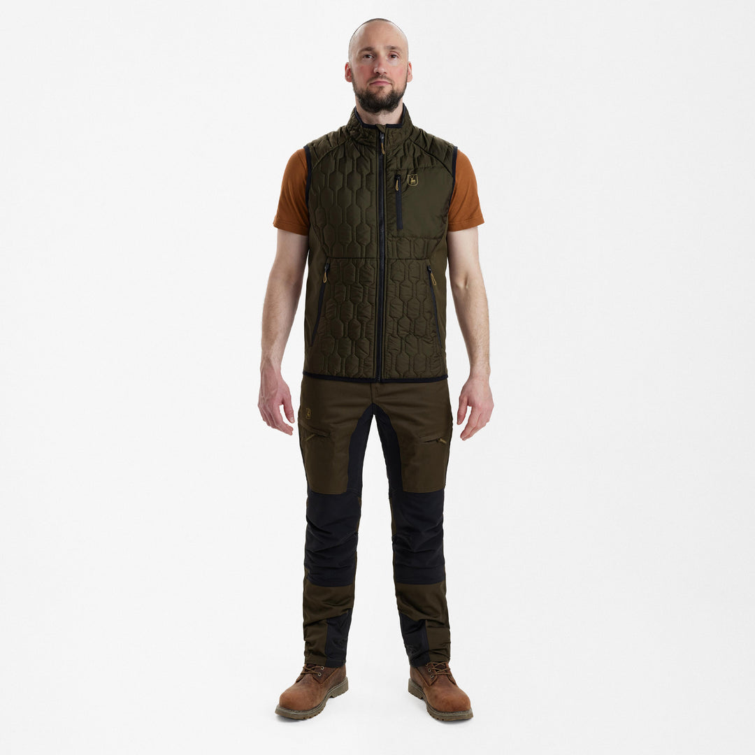 Deerhunter Mossdale Quilted Waistcoat Forest Green