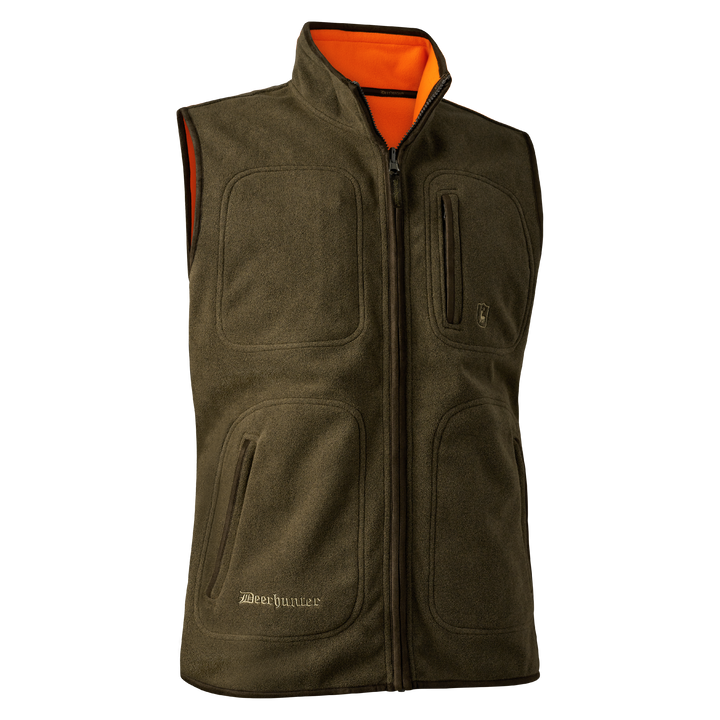 Deerhunter Gamekeeper Reversible Fleece Waistcoat Safety Orange