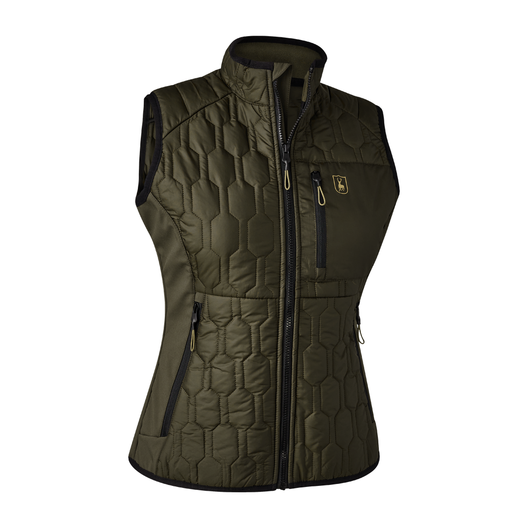 Deerhunter Lady Mossdale Quilted Waistcoat Forest Green