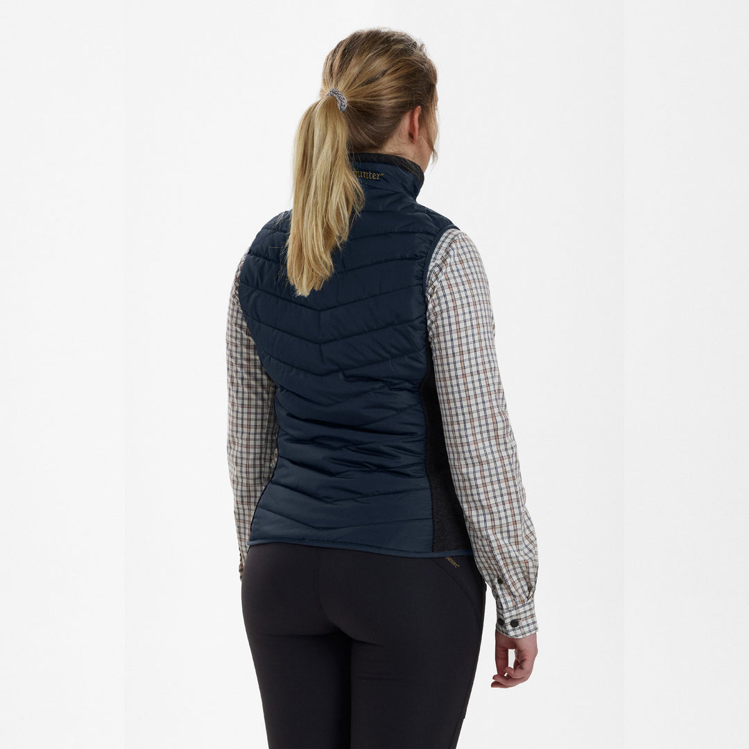 Deerhunter Lady Caroline Padded Waistcoat Dark Blue