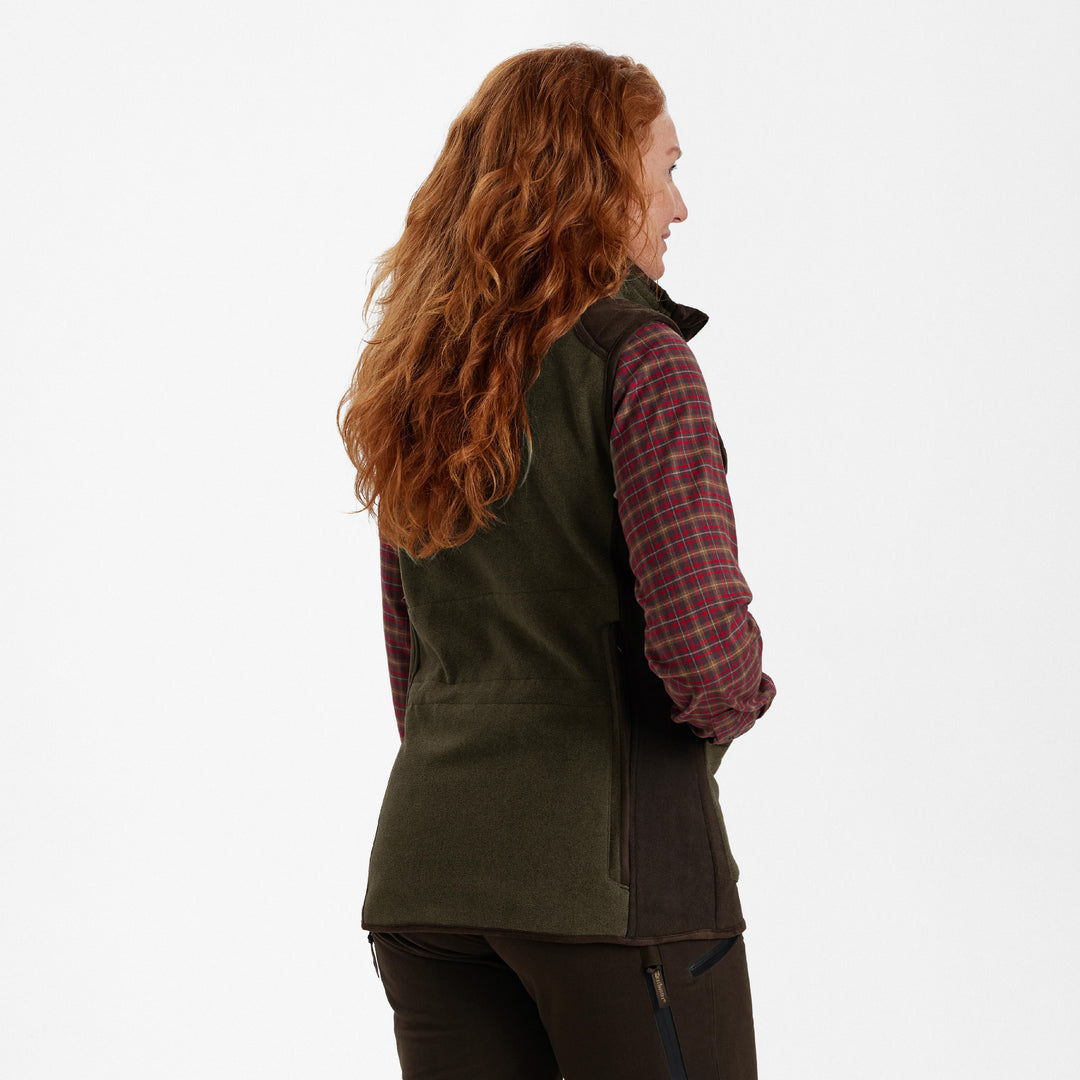 Deerhunter Lady Pam Shooting Waistcoat Graphite Green