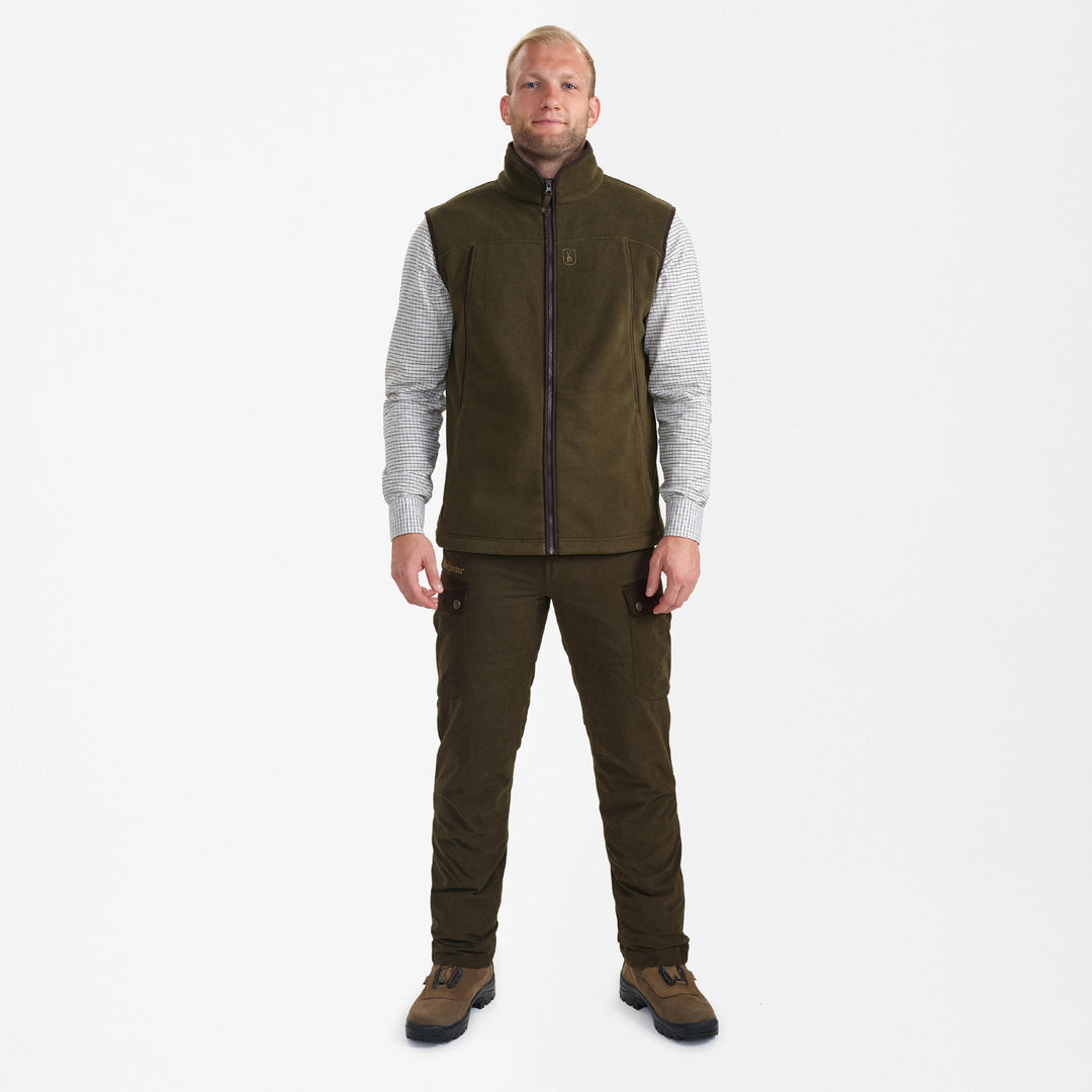 Deerhunter Eagle Fleece waistcoat Tarmac Green