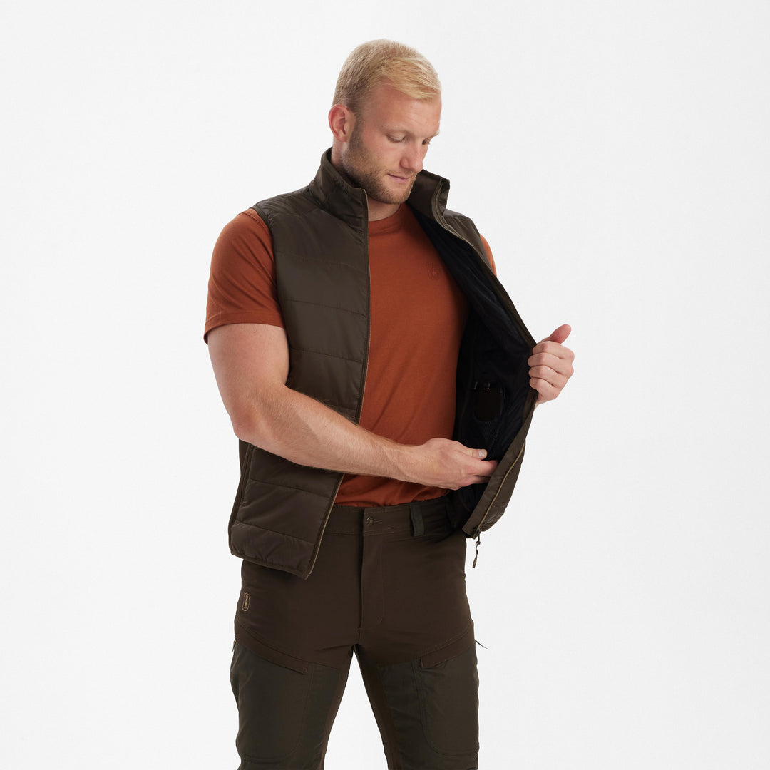 Deerhunter Heat Padded Waistcoat Wood