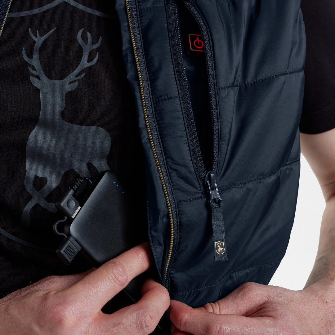 Deerhunter Heat Padded Waistcoat Dark Blue