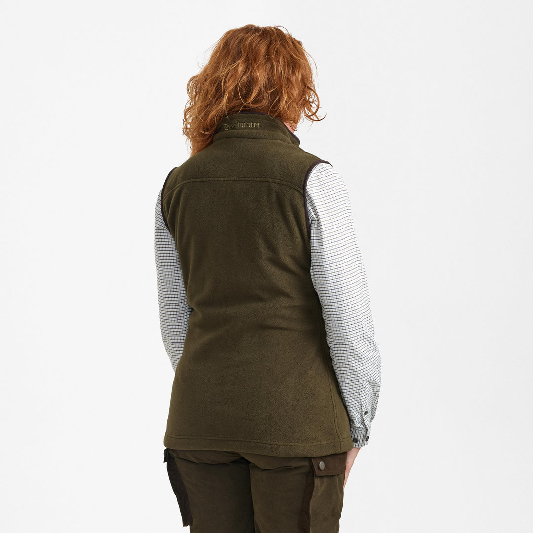 Deerhunter Lady Eagle Fleece Waistcoat Tarmac Green