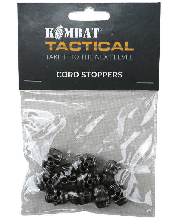 Kombat UK Skull Cord Stoppers - Silver