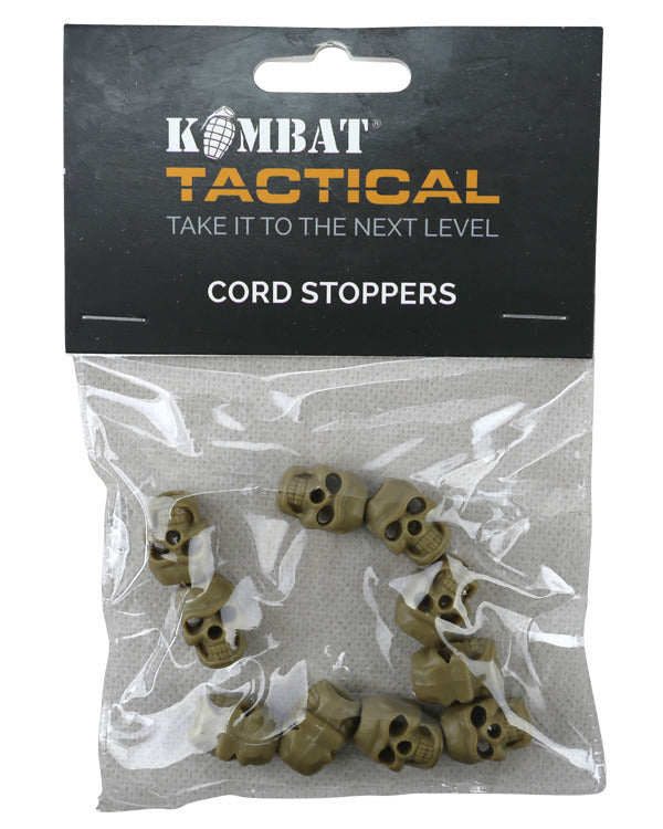 Kombat UK Skull Cord Stoppers - Coyote