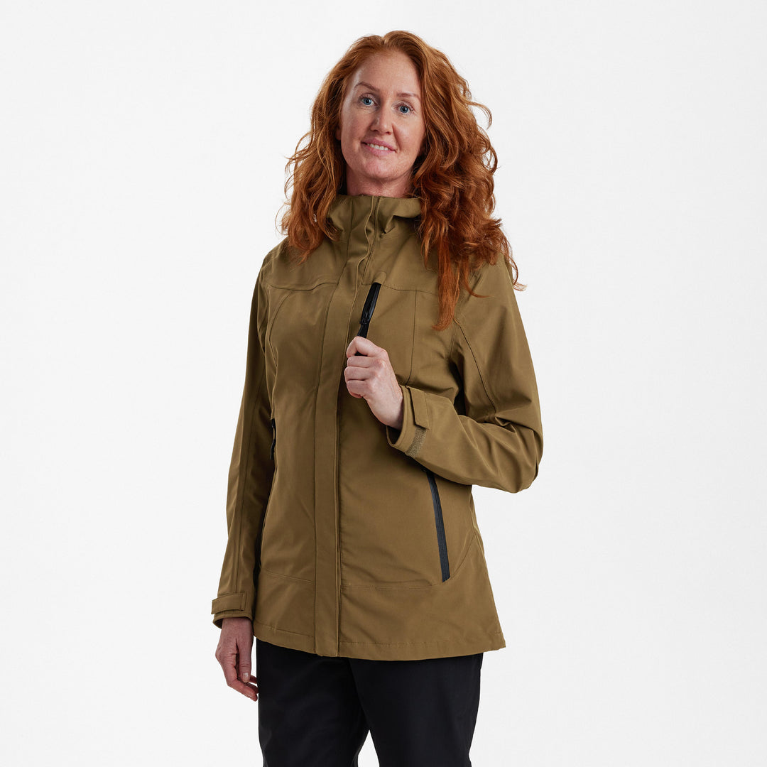 Deerhunter Lady Sarek Shell Jacket with hood Butternut 36