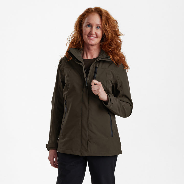 Deerhunter Lady Sarek Shell Jacket with hood Fallen Leaf 36