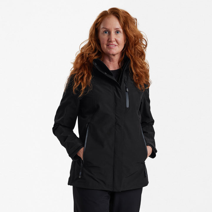 Deerhunter Lady Sarek Shell Jacket with hood Black