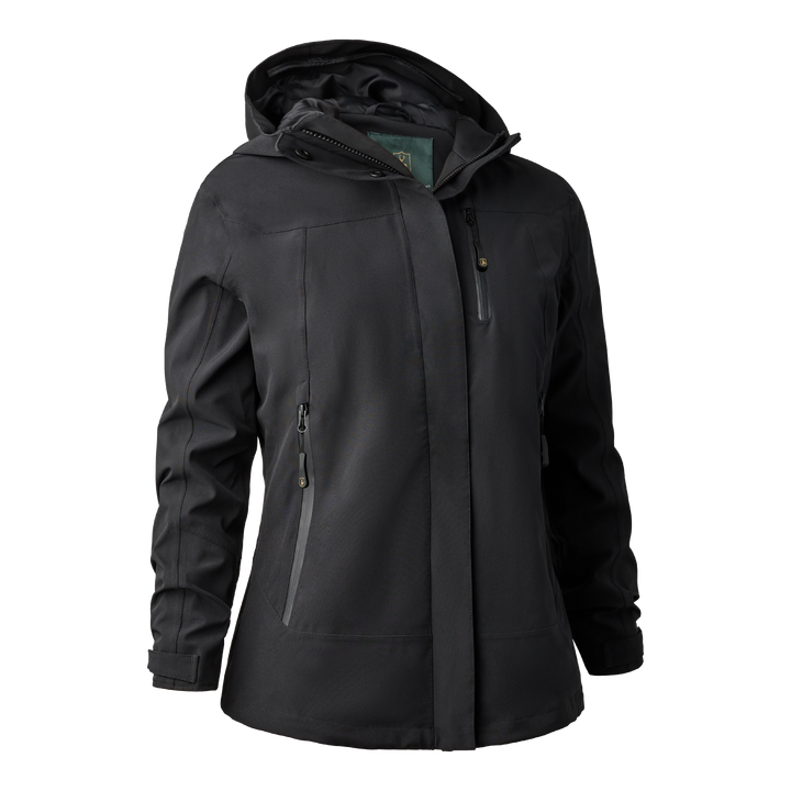 Deerhunter Lady Sarek Shell Jacket with hood Black 36