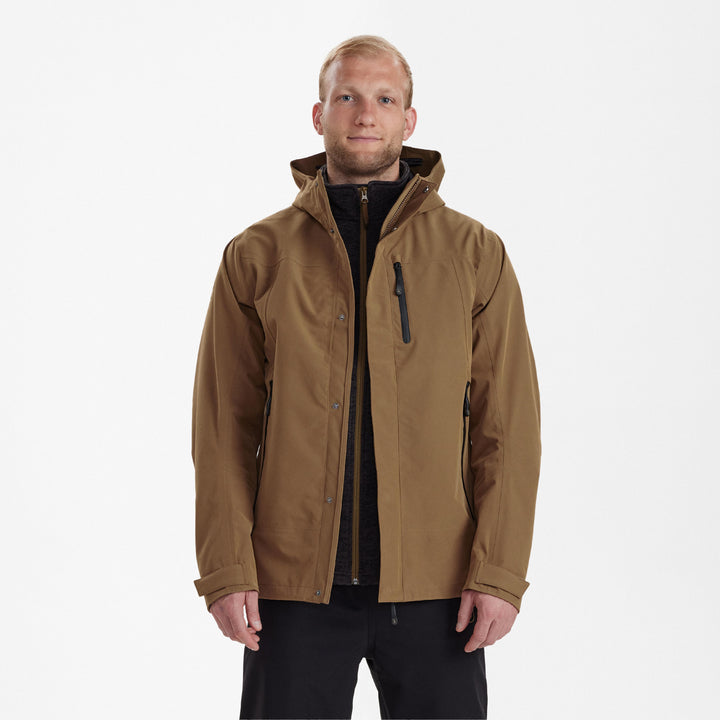 Deerhunter Sarek Shell Jacket with hood Butternut