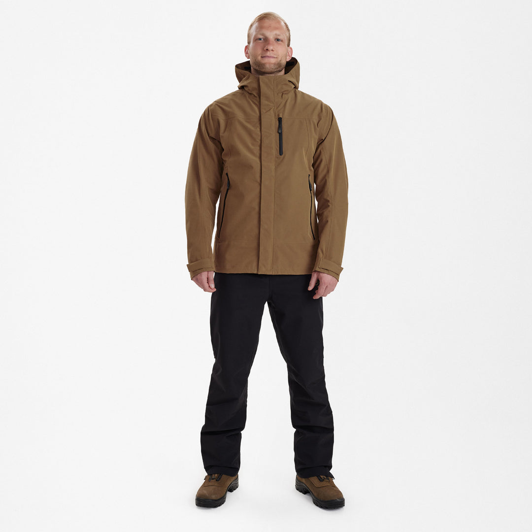 Deerhunter Sarek Shell Jacket with hood Butternut