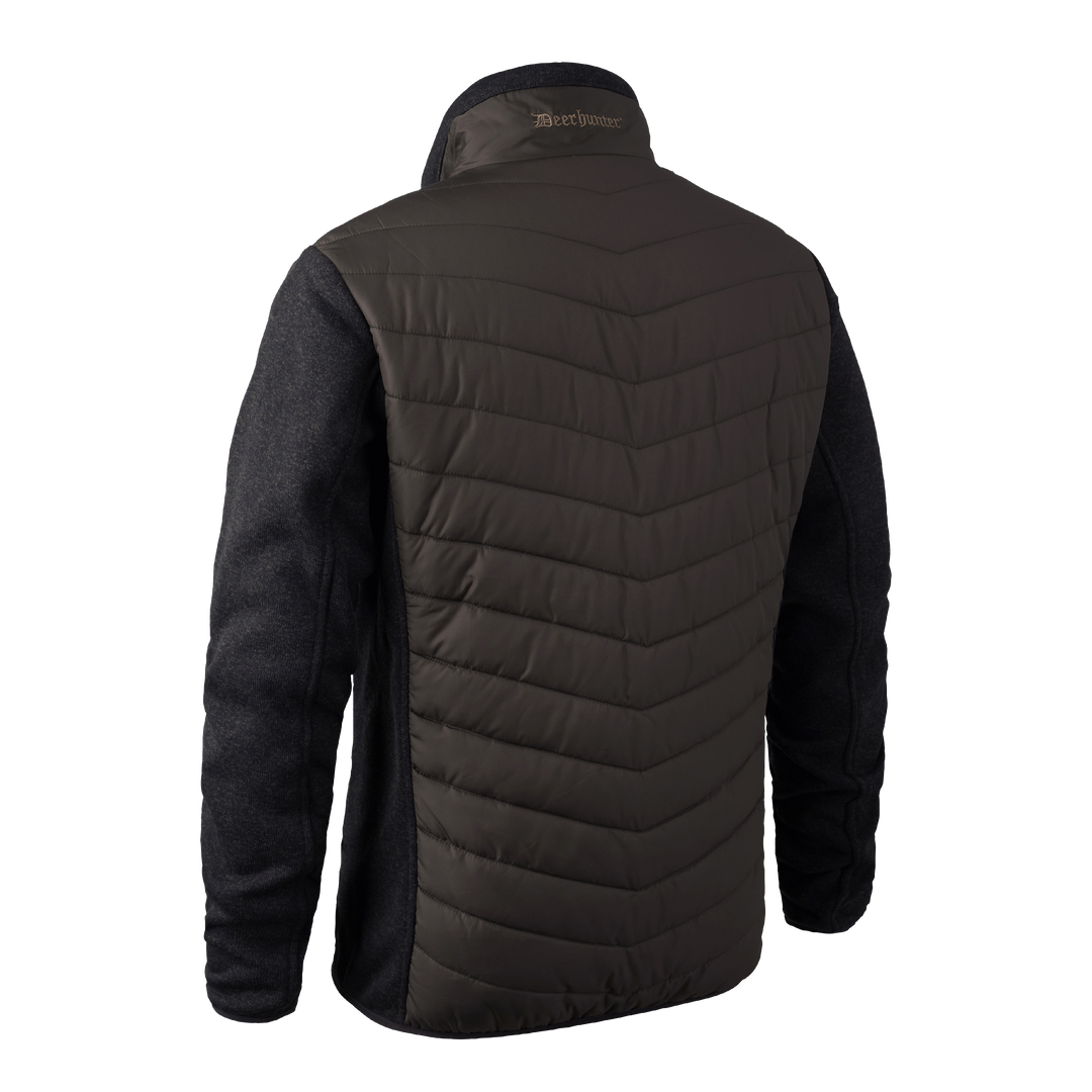 Deerhunter Moor Padded Jacket with knit Brown Leaf