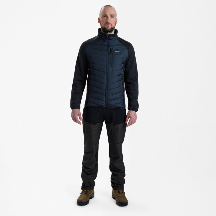 Deerhunter Moor Padded Jacket with knit Dark Blue