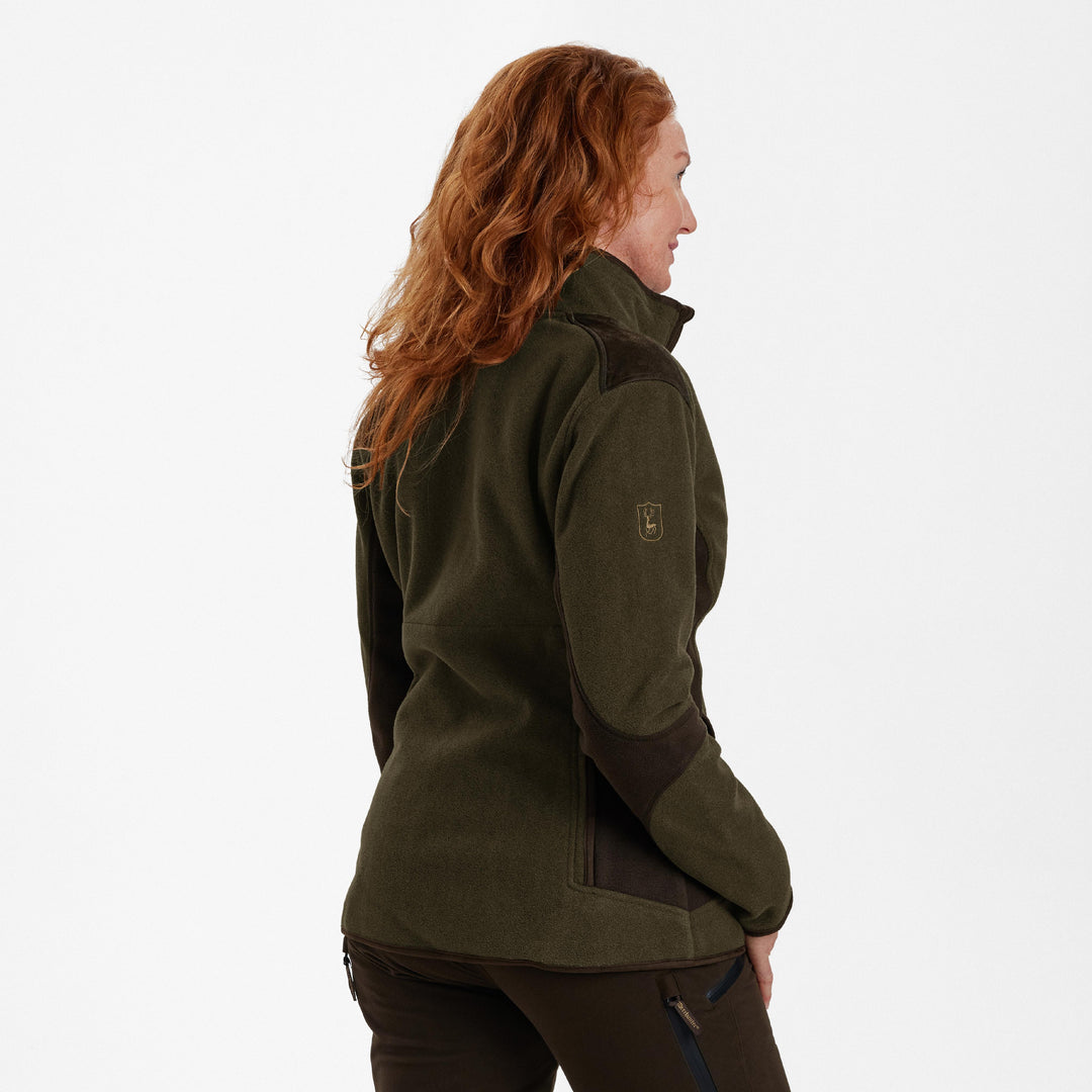 Deerhunter Lady Pam Bonded Fleece Jacket Graphite Green