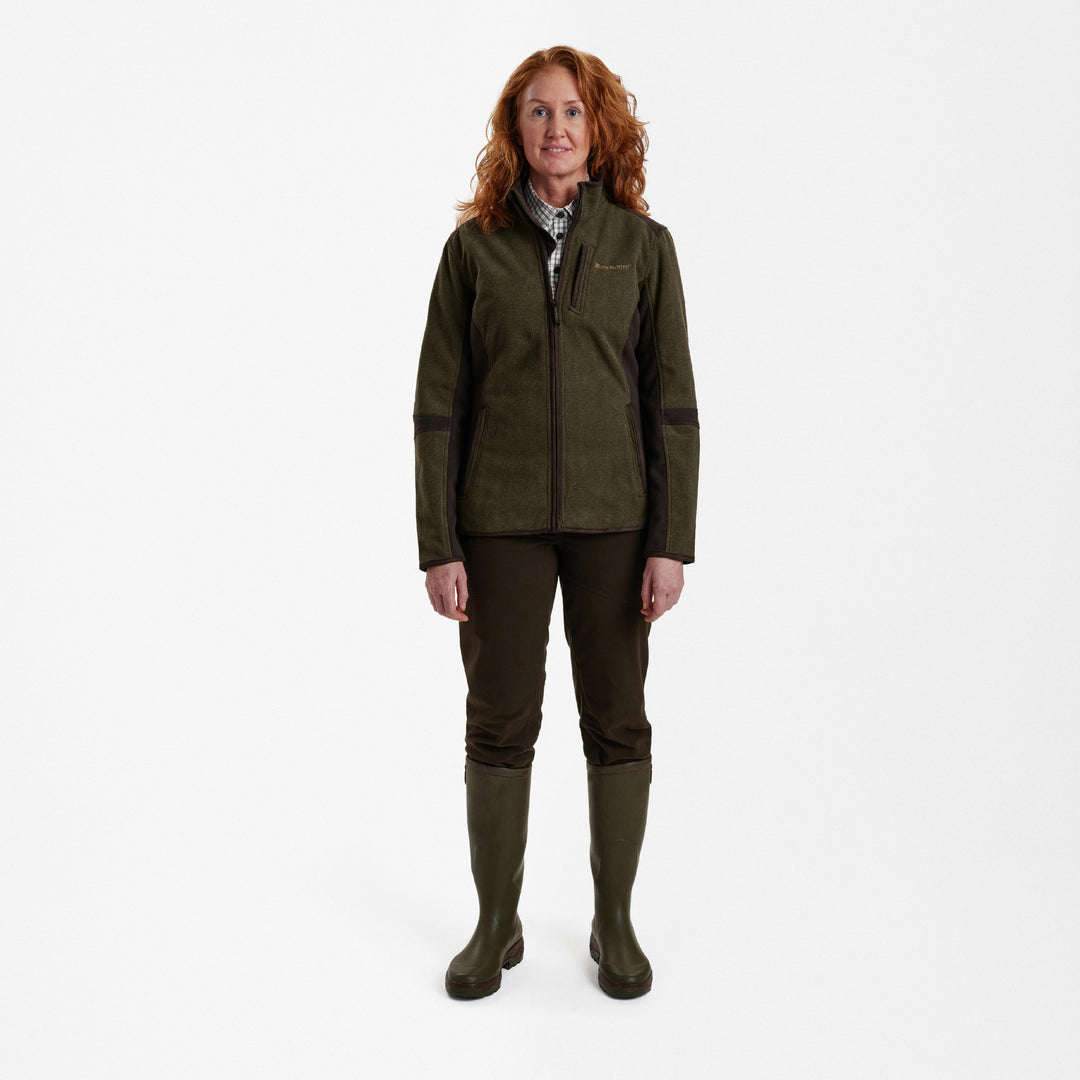 Deerhunter Lady Pam Bonded Fleece Jacket Graphite Green