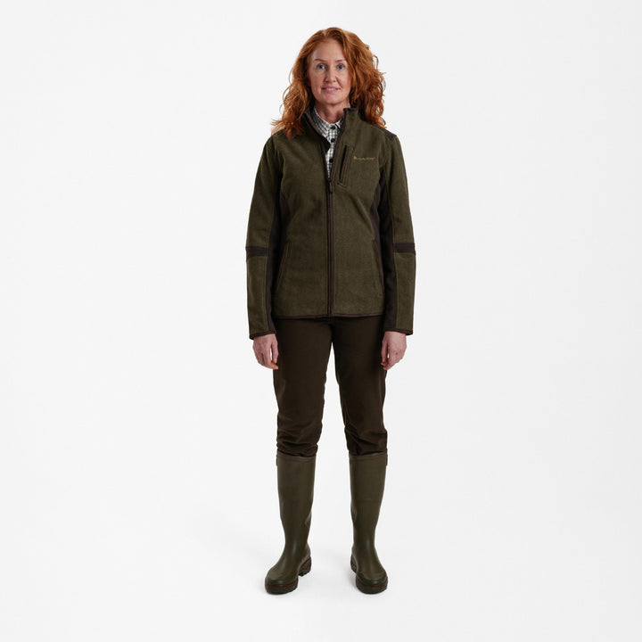 Deerhunter Lady Pam Bonded Fleece Jacket Graphite Green