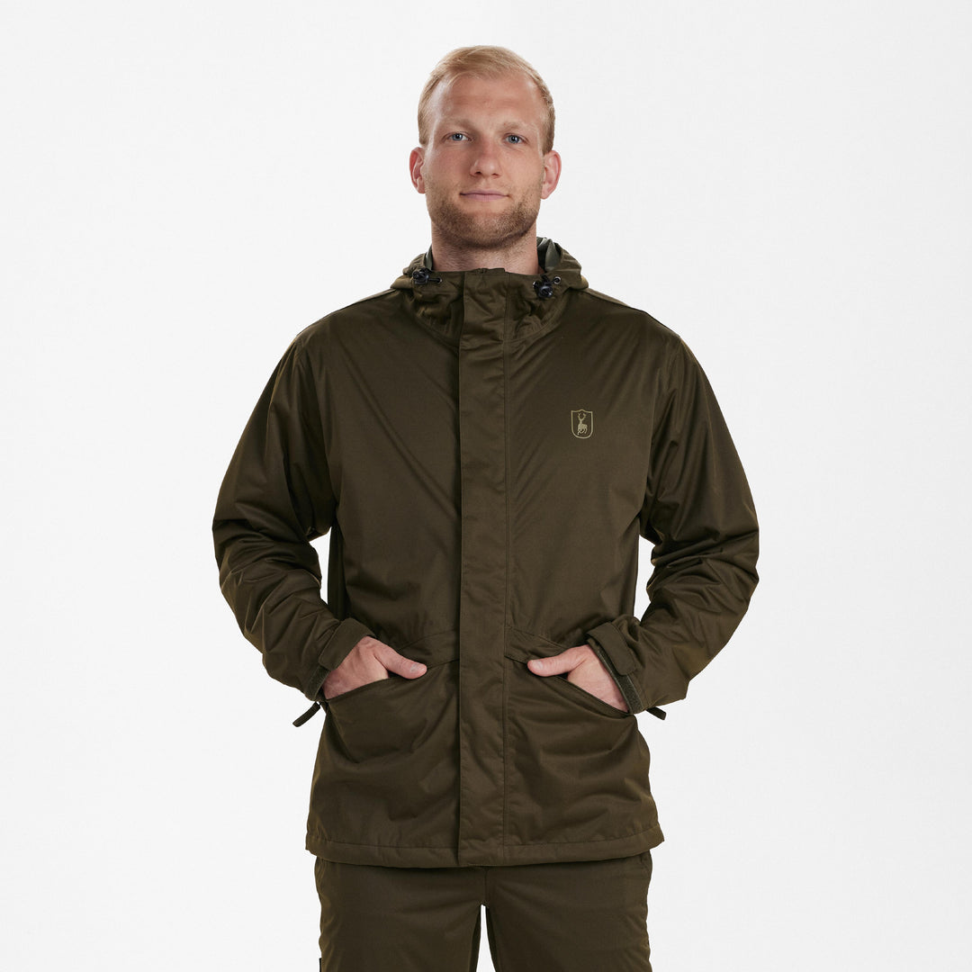 Deerhunter Thunder Rain Jacket Tarmac Green