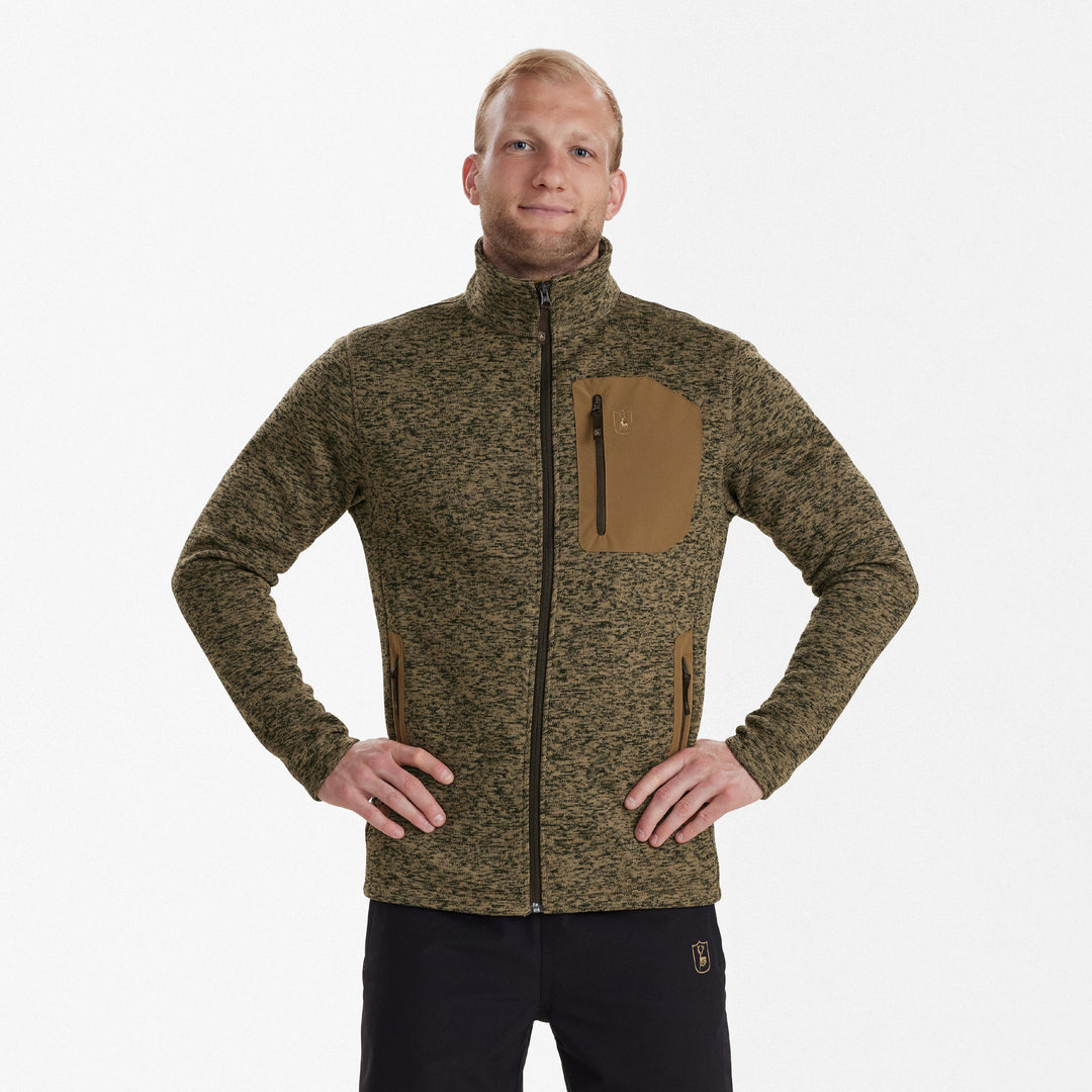 Deerhunter Sarek Knitted Jacket Butternut melange