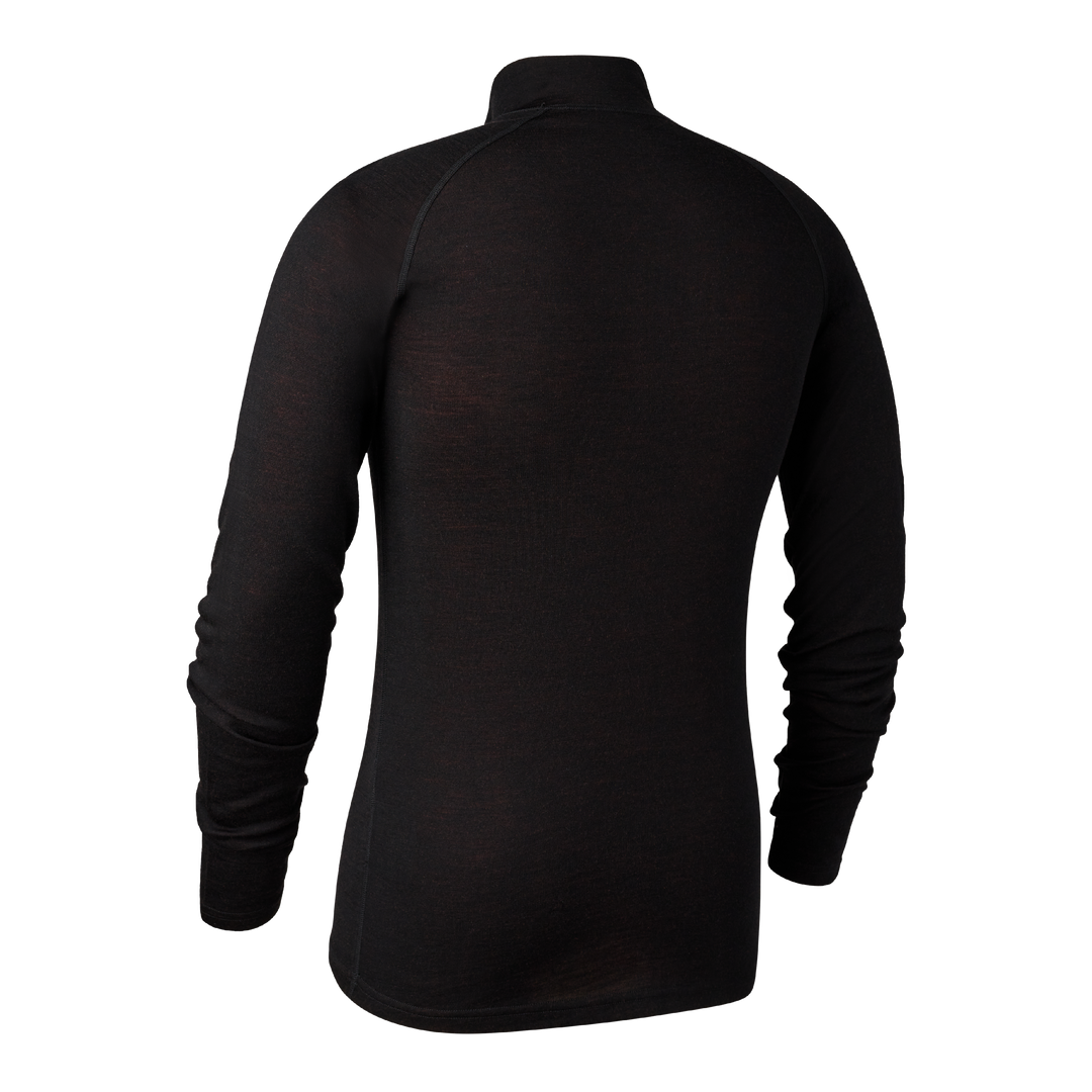 Deerhunter Quinn Merino ½-Zip Undershirt Black Oak