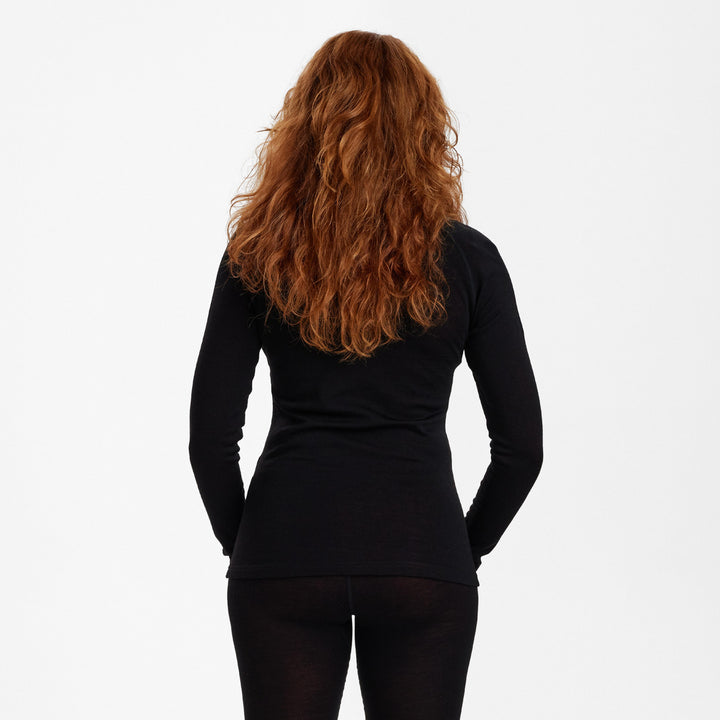 Deerhunter Lady Quinn Merino Â½-Zip Undershirt Black Oak 34